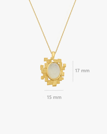 Gold Opal Necklace | 14K Gold Vermeil - Mionza Jewelry-birthstone necklace, Gift for Mom, mothers day gift, necklace opal, necklace with opal, opal birthstone, opal jewelry, opal necklace 14k, opal necklace gold, opal necklace silver, opal stone necklace, opals jewelry, white opal necklace