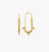 Safety Pin Earrings | 14K Gold Vermeil
