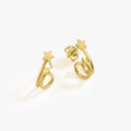 Star Stud Earrings| 14K Gold Vermeil - Mionza Jewelry-Gift for Mom, gold star earrings, gold stud earrings, mothers day gift, silver star earrings, star ear studs, star earring, star earring studs, star earrings, star earrings gold, star jewelry, star stud earrings, starburst earrings