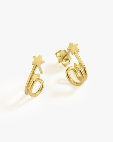 Star Stud Earrings| 14K Gold Vermeil - Mionza Jewelry-Gift for Mom, gold star earrings, gold stud earrings, mothers day gift, silver star earrings, star ear studs, star earring, star earring studs, star earrings, star earrings gold, star jewelry, star stud earrings, starburst earrings