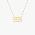 555 Angel Number Necklace | 14K Solid Gold - Mionza Jewelry-555 necklace, angel number jewelry, custom necklace, date necklace, gift for birthday, gold 555 necklace, gold custom necklace, gold number necklace, lucky necklace, mothers day gift, number jewelry, number necklace, personalized gift
