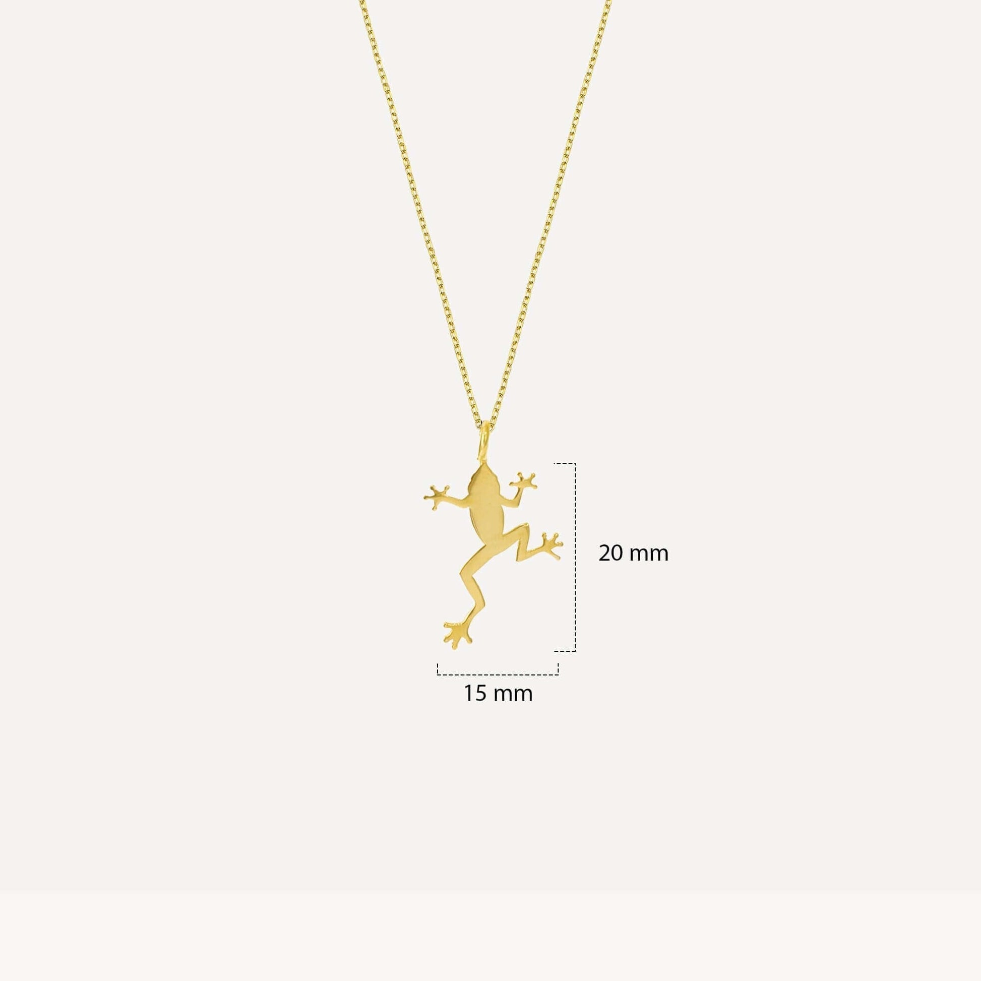 Frog Necklace | 14K Solid Gold or 925 Sterling Silver - Mionza Jewelry-animal necklace, animal pendant, birthday gift, frog earrings, frog gold necklace, frog jewelry, frog jewelry gifts, frog necklace, frog pendant, fun necklace, gold frog necklace, little girl necklace, mothers day gift