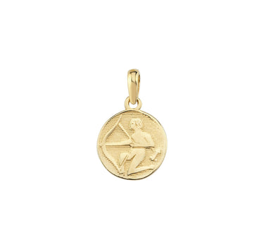 Sagittarius Zodiac Necklace | 14K Solid Gold