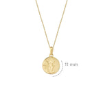 Virgo Zodiac Necklace | 14K Solid Gold - Mionza Jewelry-aries necklace, astrology necklace, birthstone necklace, celestial necklace, Gift for Mom, gold coin necklace, gold disc necklace, mothers day gift, scorpio necklace, virgo gifts, virgo necklace, zodiac necklace, zodiac sign necklace