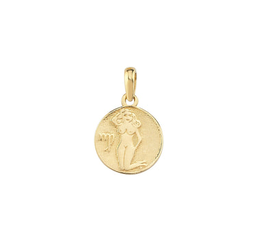 Virgo Zodiac Necklace | 14K Solid Gold