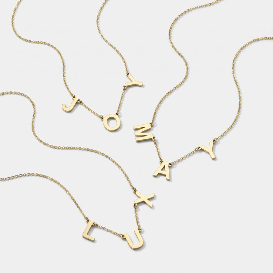 3 Initial Necklace