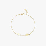 Miraculuos Medal Bracelet | 14K Solid Gold - Mionza Jewelry-bracelet rosary, bracelet with cross, Confirmation Gifts, Cross Bracelet, cross bracelet women, cross charm bracelet, Gift for Girls, Gold Cross Bracelet, gold rosary bracelet, rosary bead bracelet, rosary bracelet, rosary bracelets, sideways cross wrist