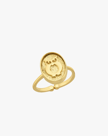 Owl Ring | 14K Gold Vermeil - Mionza Jewelry-14k gold vermeil, animal jewelry rings, birthday gift, gift for mother, gold bird ring, gold owl jewelry, gold owl ring, open rings, owl gold, owl jewelry, owl ring women, owl rings, ring animal