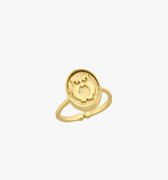 Owl Ring | 14K Gold Vermeil - Mionza Jewelry-14k gold vermeil, animal jewelry rings, birthday gift, gift for mother, gold bird ring, gold owl jewelry, gold owl ring, open rings, owl gold, owl jewelry, owl ring women, owl rings, ring animal