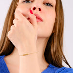 Mama Bracelet | 18K Gold Vermeil - Mionza Jewelry-18k solid gold, adjustable bracelet, custom mama bracelet, gift for new mom, gold mom bracelet, gold vermeil, grandma bracelet, mom jewelry, mother bracelet, mothers day gift, non tarnish bracelet, personalized gift, pregnant mom gift