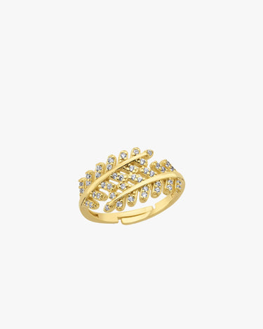 Olive Branch Ring | 14K Gold Vermeil - Mionza Jewelry-14k gold vermeil, adjustable ring, branch ring, branch wedding ring, gift for her, gift for mother, gold leaf ring, nature inspired ring, nature ring, olive branch jewelry, olive tree ring, tree branch ring, twig ring