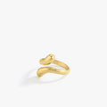 Snake Ring Women | 14K Gold Vermeil - Mionza Jewelry-14k gold snake ring, animal ring, gift for her, gold snake ring, open ring, rings snake, serpent ring, silver snake ring, snake gold ring, snake lover gift, snake ring womens, snake silver ring, summer jewelry