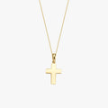 Gold Cross Necklace | 14K Solid Gold - Mionza Jewelry-14k cross necklace, christmas gift, cross necklace gold, cross necklace women, dainty cross pendant, faith necklace, gift for her, gift for mom, gold cross necklace, gold cross pendant, rose gold cross, side cross necklace, solid gold cross, tiny cross necklace