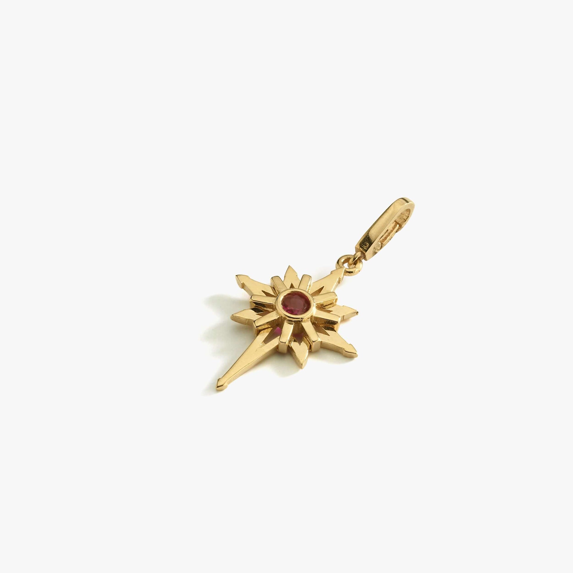 North Star Pendant | 14K Solid Gold - Mionza Jewelry-celestial necklace, christmas gift, gold charm, gold star necklace, good luck charm, north star charm, north star jewelry, north star pendant, star bracelet, star charm, star necklace, star pendant, starburst necklace