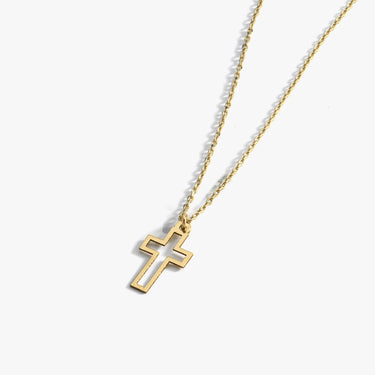 Small Cross Necklace | 14K Solid Gold - Mionza Jewelry-1 year old girl gift, Baby Girl Cross, Baptism Gift, Baptism Gift for Her, Christian Necklace, Confirmation Gift, Cross Necklace Gold, Cross Necklace Women, gift for women, gold cross necklace, gold cross pendant, small cross necklace, tiny cross necklace, Tiny Cross Pendant