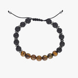 Jasper & Matte Onyx Stone Men's Bracelet | Natural Stone - Image 9