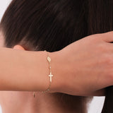 Gold Rosary Bracelet | 14K Solid Gold