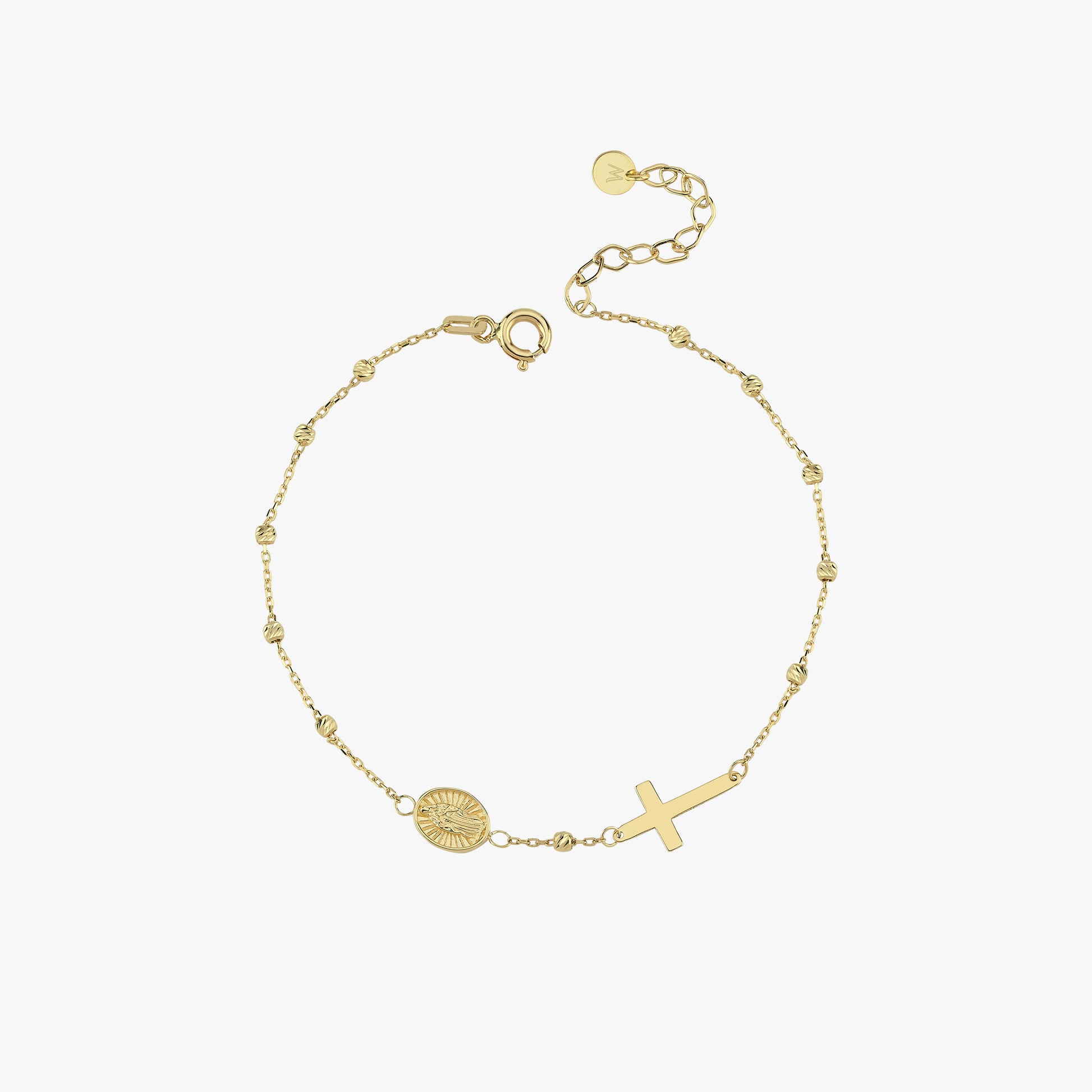 Gold Rosary Bracelet | 14K Solid Gold