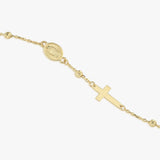Gold Rosary Bracelet | 14K Solid Gold