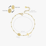 Gold Rosary Bracelet | 14K Solid Gold