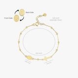 Gold Rosary Bracelet | 14K Solid Gold