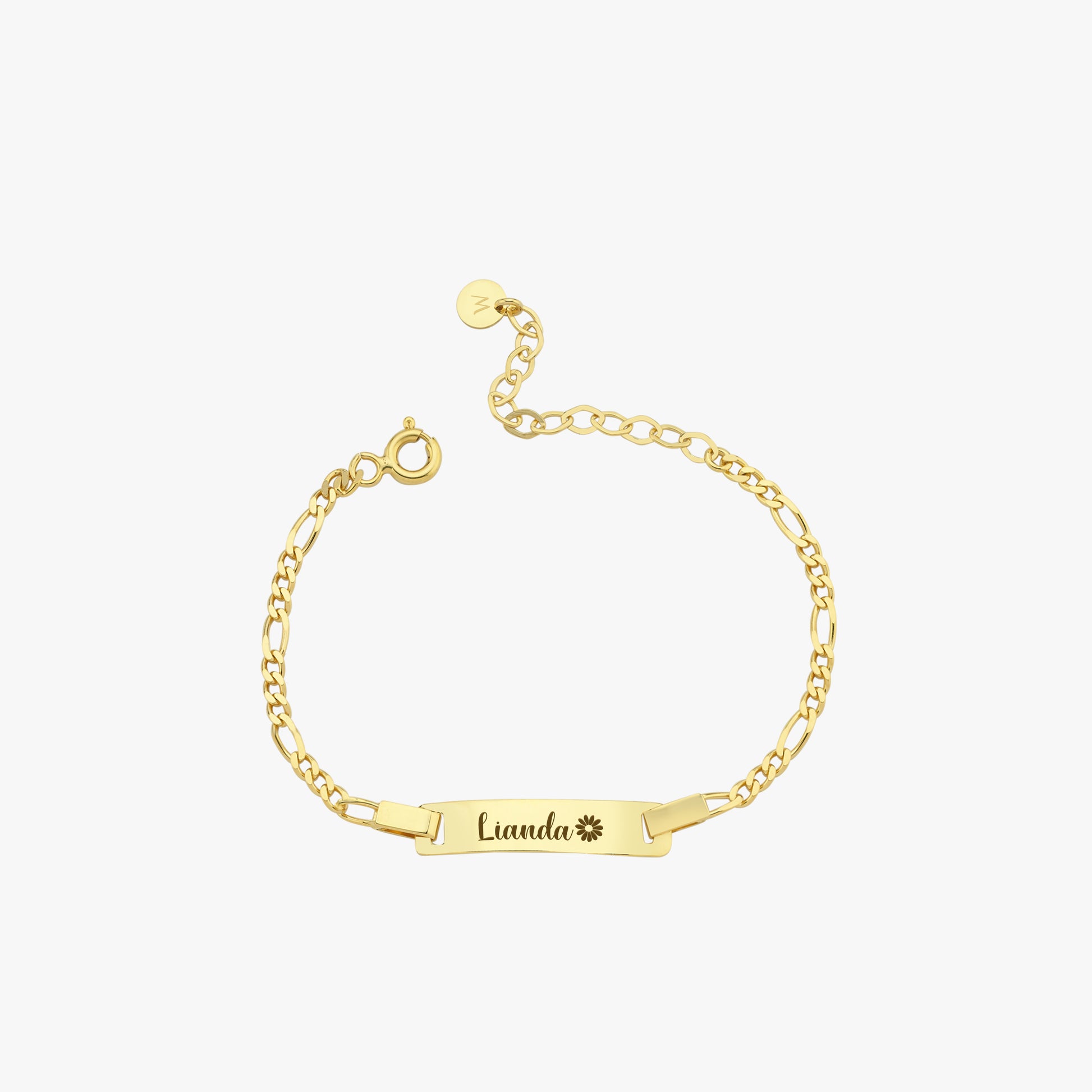 Baby Gold Bracelet with Name | 14K Solid Gold