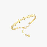 Station Cuff Bracelet | 18K Gold Vermeil