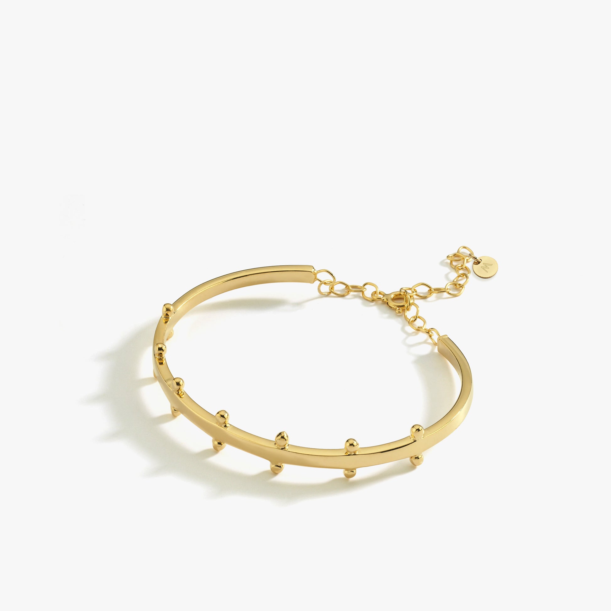 Station Cuff Bracelet | 18K Gold Vermeil