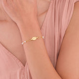 Pearl Rosary Bracelet | 14K Gold Plated