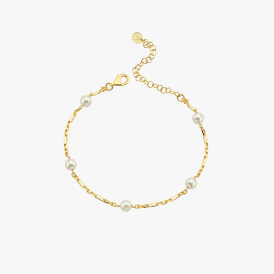 Pearl Bracelet  | 18K Gold Vermeil