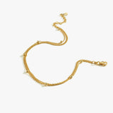 Double Chain Anklet | 18K Gold Vermeil