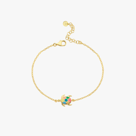 Evil Eye and Turtle Bracelet | 18K Gold Vermeil