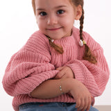 Personalized Rainbow Baby Gold Bracelet | 14K Solid Gold