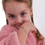 Personalized Ladybird Gold Bracelet for Baby | 14K Solid Gold
