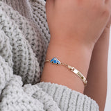 Personalized Car Baby Gold Bracelet with Name  | 14K Solid Gold