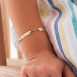 Personalized Baby Cross Bracelet with Name  | 14K Solid Gold