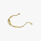 Personalized Baby Cross Bracelet with Name  | 14K Solid Gold