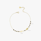Onyx Rosary Bracelet | 14K Solid Gold