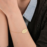 Custom Engraved Bracelet | 14K Solid Gold