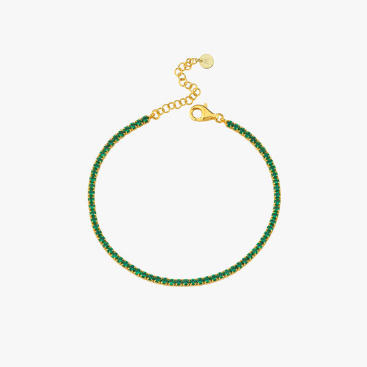 Dainty Tennis Bracelet | 18K Gold Vermeil