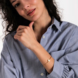 Personalized Initial Bangle | 18K Gold Vermeil