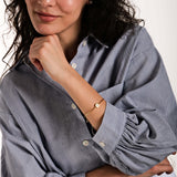 Personalized Initial Bangle | 18K Gold Vermeil