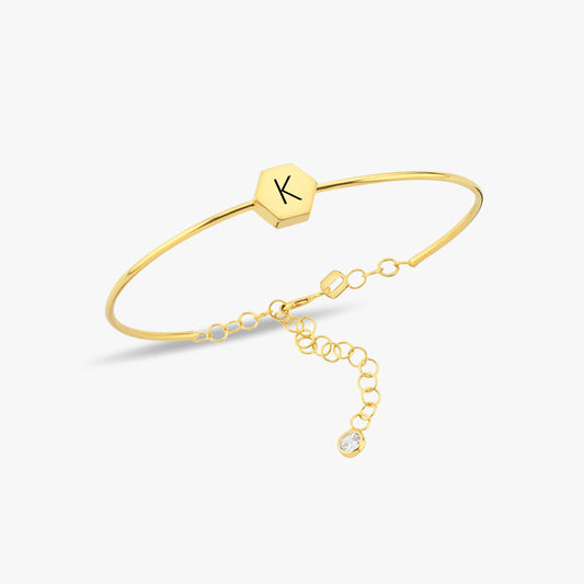 Personalized Initial Bangle
