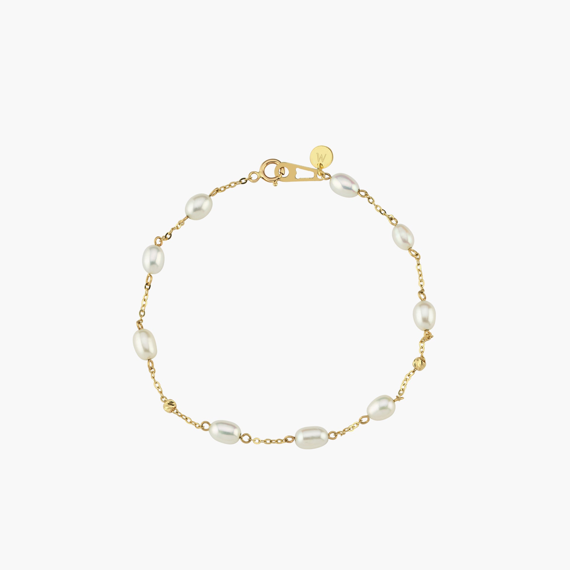 Freshwater Pearl Bracelet | 14K Solid Gold
