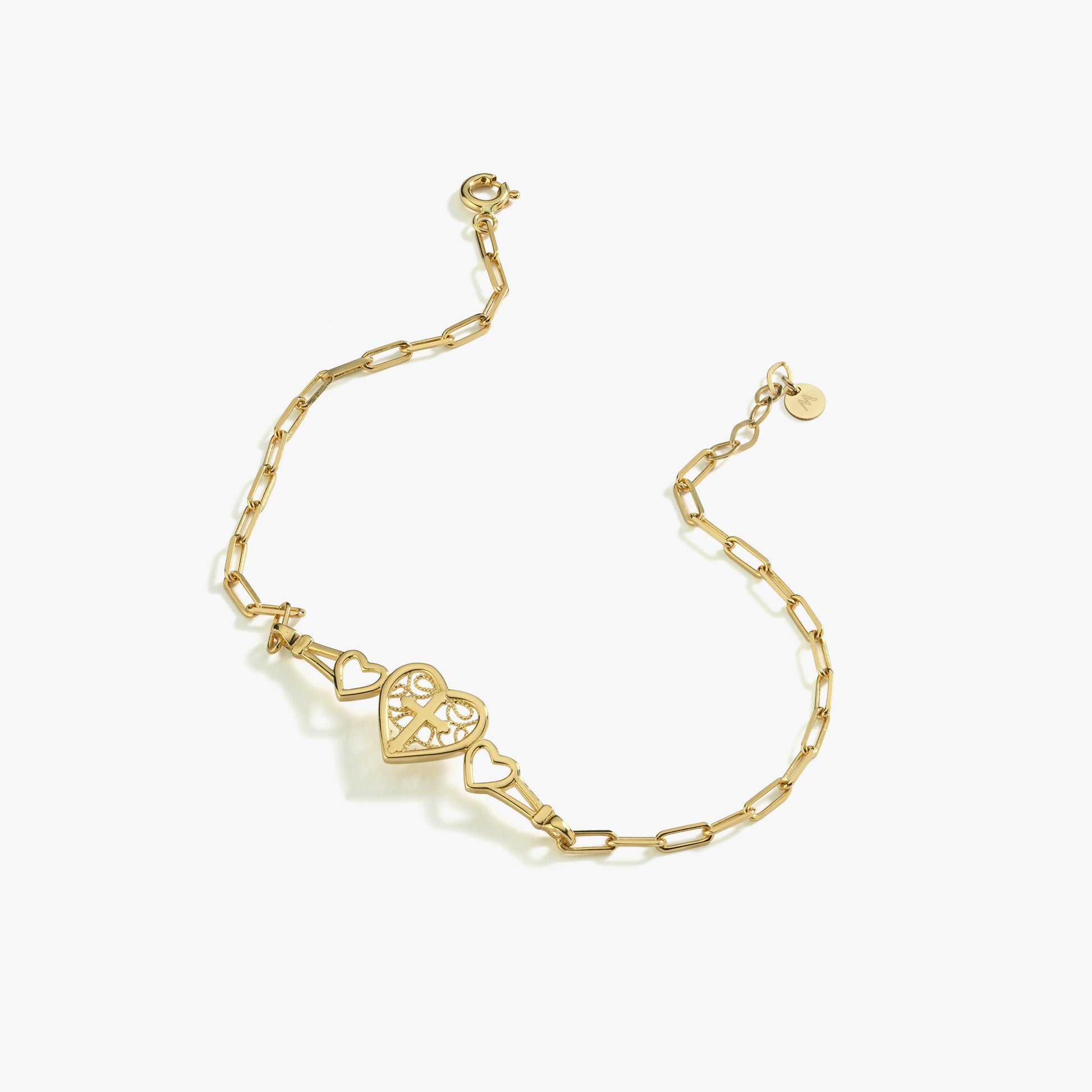 Paperclip Bracelet | 14K Solid Gold