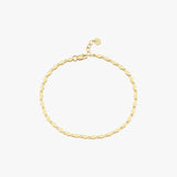 Gold Mirror Chain Bracelet | 14K Solid Gold
