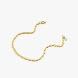 Gold Mirror Chain Bracelet | 14K Solid Gold