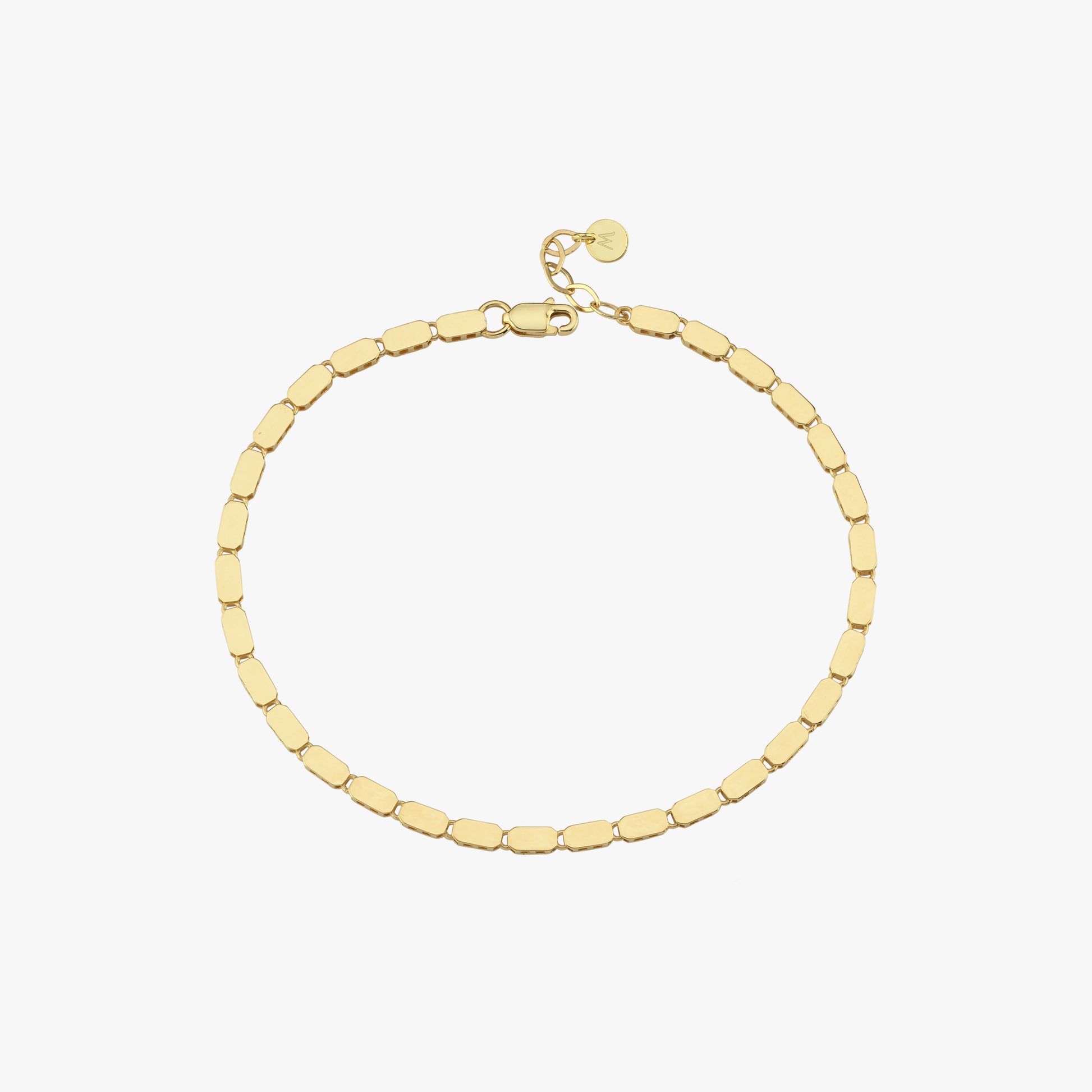 Mirror Chain Bracelet | 14K Solid Gold