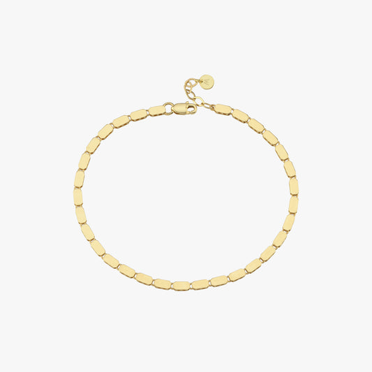 Mirror Chain Bracelet | 14K Solid Gold