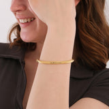 Custom Engraved Bangle | 18K Gold Vermeil